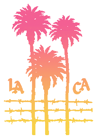 Palm Trees Pink Sticker by Free & Easy