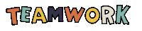 Lettering Teamwork Sticker by Debetekenaar