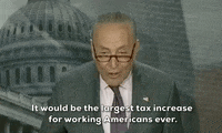 Chuck Schumer Tax GIF by GIPHY News