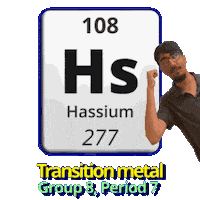 Hs Transition Metals Sticker