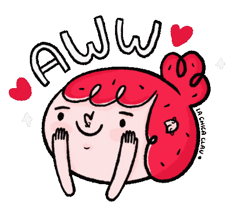 lachicaclau_ giphyupload aww lindo tierno Sticker