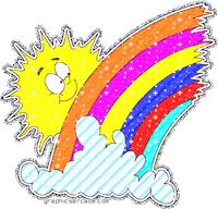 Rainbow Sun Sticker