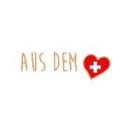 Heart Switzerland Sticker by Caotina