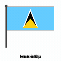 Santa Lucia Flag GIF by Formación Ninja