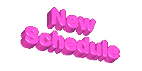 Time Schedule Sticker