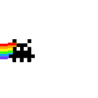 madq rainbow run madqman madq Sticker