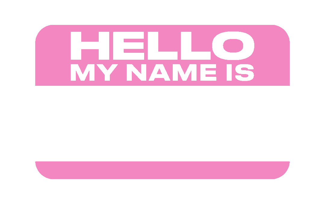 Hello My Name Is Tag Sticker