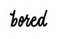 Tired Black And White Sticker by The Grayter Good