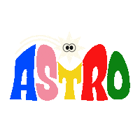 Astro Sticker by NRMAL