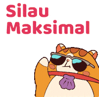 Cat Sunglasses Sticker by Pippo & Fello
