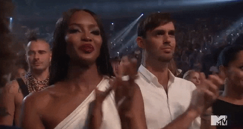 Naomi Campbell Applause GIF by 2020 MTV Video Music Awards