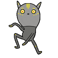 Rave Alien Dance Sticker