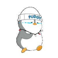 Sad Run Sticker by Pudgy Penguins
