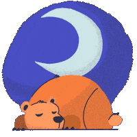 Tired Good Night Sticker by Animanias