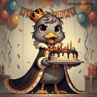 sirduckbeth happy animation cartoon birthday GIF