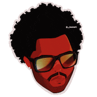 __leonart halloween theweeknd after hours afterhours Sticker