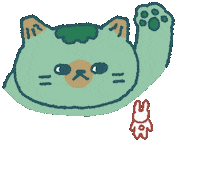 soe2222 cat hit pantown Sticker