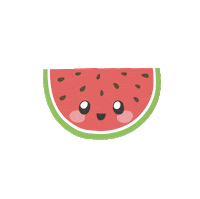 Summer Fruit Food Sticker by laughlau