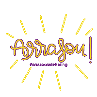 lucianaolivier amarelo roxo arrasou luolivier Sticker