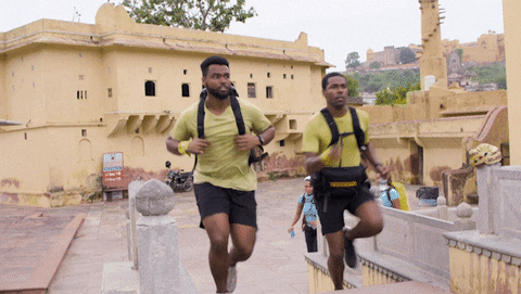 The Amazing Race Running GIF by CBS