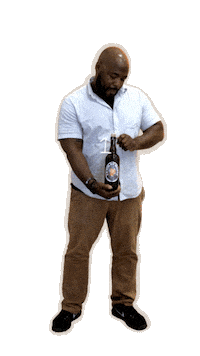 loosekeys animated beer drinking chicago Sticker
