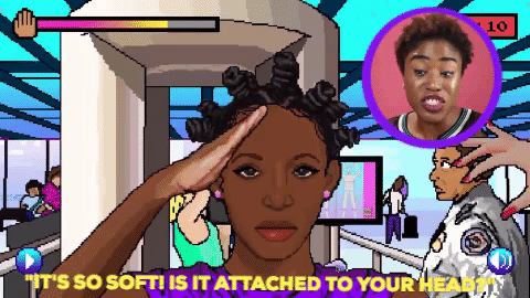 video game hair GIF