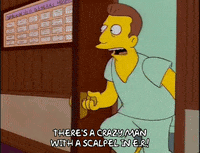Warning Season 7 GIF by The Simpsons