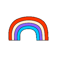 Rainbow Gay Sticker by Jamie Makeup