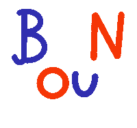 France Hello Sticker by Bodil Jane