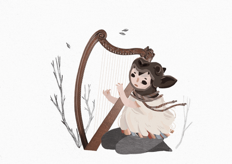 Marie_lou giphyupload music wind folklore GIF