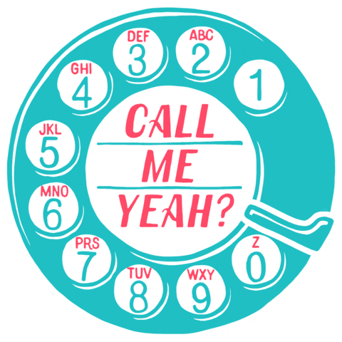 MarkBijak yeah phone call me telephone Sticker