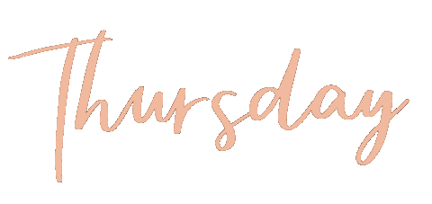 Letters Thursday Sticker