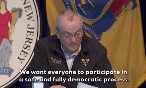 Phil Murphy Vote By Mail GIF by GIPHY News