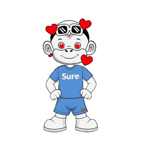 Monkey Yes Sticker by Zhot