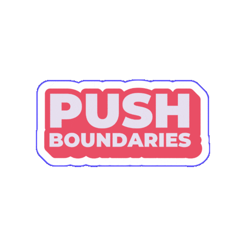 Promofy slogan sbc boundaries push boundaries Sticker