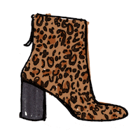 dolcevitafootwear shoes boots leopard dolcevita Sticker