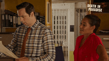 deathinparadiseofficial money shocked worried payment GIF