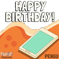Happy Birthday Sticker by Pudgy Penguins