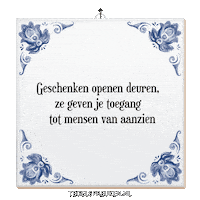Wijsheid Spreuk Sticker by Tegelspreuken.nl