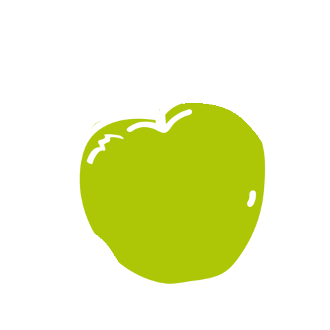 Green Apple Kiss Sticker by The Ladies Edge