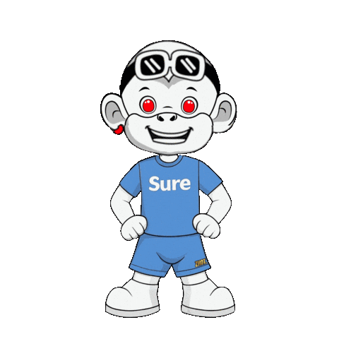 Monkey Yes Sticker by Zhot