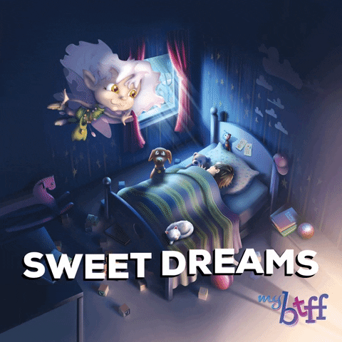 MyBTFF giphygifmaker dreams fairy sweet dreams GIF
