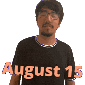 15 August Sticker