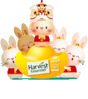 New Year Bunny Sticker by HarvestGourmetMY