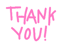 Pink Thanks Sticker