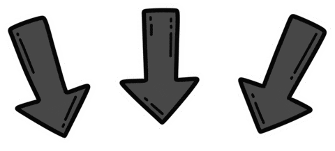 Look Here 3 Arrows Sticker