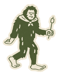 Big Foot Sasquatch Sticker by Homes Alive Pets