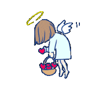 Heart Angel Sticker