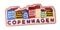Copenhagen Interrail Sticker by Europarunt.se