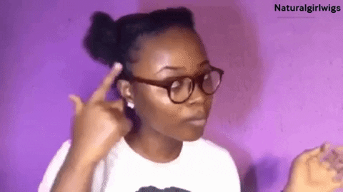 Think About It Reaction GIF by Natural Girl Wigs